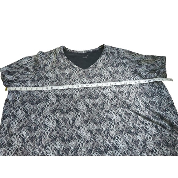 Catherines Black & White Women's Pull-Over Tunic 5X 34W 36W SEE Discription - Picture 4 of 8